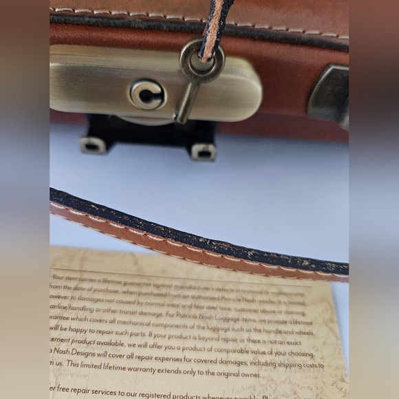 Patricia Nash Leather Gracchi Satchel - Picture 10 of 12